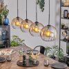 Koyoto Hanglamp, Kogellampje, Hanglamp Amber, Duidelijk, 4-lichts