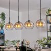 Koyoto Hanglamp, Kogellampje, Hanglamp Amber, Duidelijk, 4-lichts
