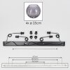 Koyoto Hanglamp, Kogellampje, Hanglamp Rookkleurig, 4-lichts