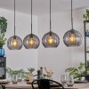 Koyoto Hanglamp, Kogellampje, Hanglamp Rookkleurig, 4-lichts