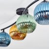 Koyoto Plafondlamp, Kogellampje Blauw, Goud, Groen, 4-lichts