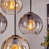 Koyoto Hanglamp, Kogellampje, Hanglamp Amber, Duidelijk, Rookkleurig, 4-lichts