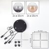 Koyoto Hanglamp, Kogellampje, Hanglamp Amber, Duidelijk, Rookkleurig, 4-lichts