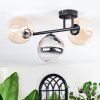Chehalis Plafondlamp, Kogellampje Amber, Duidelijk, Rookkleurig, 3-lichts
