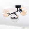 Chehalis Plafondlamp, Kogellampje Amber, Duidelijk, Rookkleurig, 3-lichts