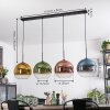Koyoto Hanglamp, Kogellampje, Hanglamp Blauw, Goud, Groen, Duidelijk, Koperkleurig, 4-lichts