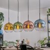 Koyoto Hanglamp, Kogellampje, Hanglamp Blauw, Goud, Groen, Duidelijk, Koperkleurig, 4-lichts