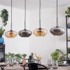 Mertola Hanglamp, Hanglamp Amber, Rookkleurig, 4-lichts