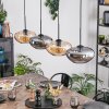 Mertola Hanglamp, Hanglamp Amber, Rookkleurig, 4-lichts