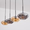 Mertola Hanglamp, Hanglamp Amber, Rookkleurig, 4-lichts