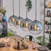 Koyoto Hanglamp, Kogellampje, Hanglamp Blauw, Duidelijk, 4-lichts