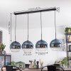 Koyoto Hanglamp, Kogellampje, Hanglamp Blauw, Duidelijk, 4-lichts