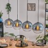 Koyoto Hanglamp, Kogellampje, Hanglamp Blauw, Duidelijk, 4-lichts