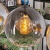 Koyoto Hanglamp, Kogellampje, Hanglamp Amber, Duidelijk, Rookkleurig, 4-lichts