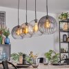 Koyoto Hanglamp, Kogellampje, Hanglamp Amber, Duidelijk, Rookkleurig, 4-lichts
