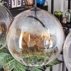 Koyoto Hanglamp, Kogellampje, Hanglamp Amber, Duidelijk, Rookkleurig, 4-lichts