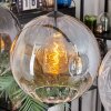 Koyoto Hanglamp, Kogellampje, Hanglamp Amber, Duidelijk, Rookkleurig, 4-lichts