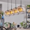 Koyoto Hanglamp, Kogellampje, Hanglamp Amber, Duidelijk, 4-lichts