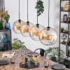 Koyoto Hanglamp, Kogellampje, Hanglamp Amber, Duidelijk, 4-lichts