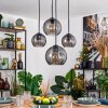 Koyoto Hanglamp, Kogellampje, Hanglamp 30 cm Rookkleurig, 4-lichts
