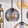 Koyoto Hanglamp, Kogellampje, Hanglamp 35 cm Amber, Rookkleurig, 4-lichts
