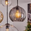 Koyoto Hanglamp, Kogellampje, Hanglamp Amber, Duidelijk, Rookkleurig, 4-lichts