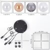 Koyoto Hanglamp, Kogellampje, Hanglamp Amber, Duidelijk, Rookkleurig, 4-lichts