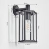 Monfanim Wandlamp voor buiten, Wandlamp Zwart, 1-licht