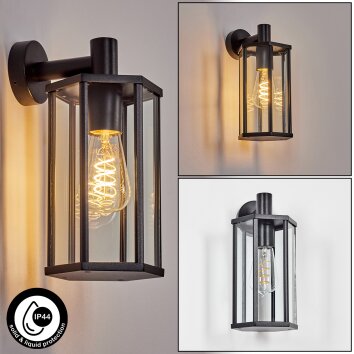 Monfanim Wandlamp voor buiten, Wandlamp Zwart, 1-licht
