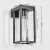 Lagarelhos Wandlamp voor buiten, Wandlamp Zwart, 1-licht