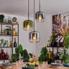 Lauden Hanglamp, Hanglamp Blauw, Groen, Duidelijk, Rookkleurig, 3-lichts