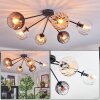 Koyoto Plafondlamp, Kogellampje 77.5 cm Amber, Duidelijk, Rookkleurig, 6-lichts