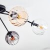 Koyoto Plafondlamp, Kogellampje 77.5 cm Amber, Duidelijk, Rookkleurig, 6-lichts