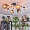 Koyoto Plafondlamp, Kogellampje 77.5 cm Amber, Duidelijk, Rookkleurig, 6-lichts