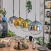 Koyoto Hanglamp, Kogellampje, Hanglamp Blauw, Goud, Groen, Duidelijk, 4-lichts