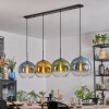 Koyoto Hanglamp, Kogellampje, Hanglamp Blauw, Goud, Groen, Duidelijk, 4-lichts