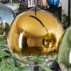 Koyoto Hanglamp, Kogellampje, Hanglamp Blauw, Goud, Groen, Duidelijk, 4-lichts