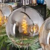 Koyoto Hanglamp, Kogellampje, Hanglamp Amber, Duidelijk, Rookkleurig, 4-lichts