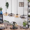 Mertola Hanglamp, Hanglamp Amber, Duidelijk, Rookkleurig, 4-lichts