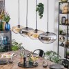 Mertola Hanglamp, Hanglamp Amber, Duidelijk, Rookkleurig, 4-lichts