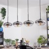 Mertola Hanglamp, Hanglamp Duidelijk, Rookkleurig, 4-lichts