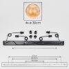 Koyoto Hanglamp, Kogellampje, Hanglamp Amber, 4-lichts