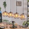 Koyoto Hanglamp, Kogellampje, Hanglamp Amber, Duidelijk, 4-lichts