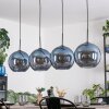 Koyoto Hanglamp, Kogellampje, Hanglamp Blauw, 4-lichts