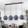 Koyoto Hanglamp, Kogellampje, Hanglamp Blauw, 4-lichts