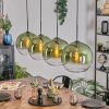 Koyoto Hanglamp, Kogellampje, Hanglamp Groen, Duidelijk, 4-lichts