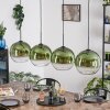 Koyoto Hanglamp, Kogellampje, Hanglamp Groen, Duidelijk, 4-lichts