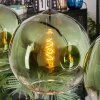 Koyoto Hanglamp, Kogellampje, Hanglamp Groen, Duidelijk, 4-lichts