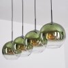 Koyoto Hanglamp, Kogellampje, Hanglamp Groen, Duidelijk, 4-lichts
