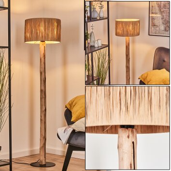 Granja Staande lamp Natuurlijke kleuren, Zwart, 1-licht